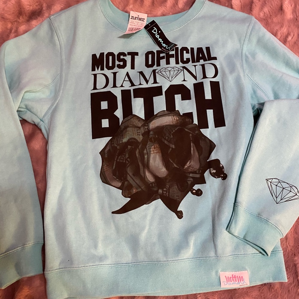 Diamond Supply Co Tiffany Blue Sweatshirt